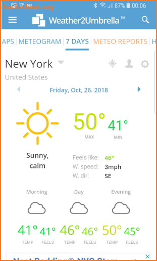 W2U Weather Forecast (free) screenshot