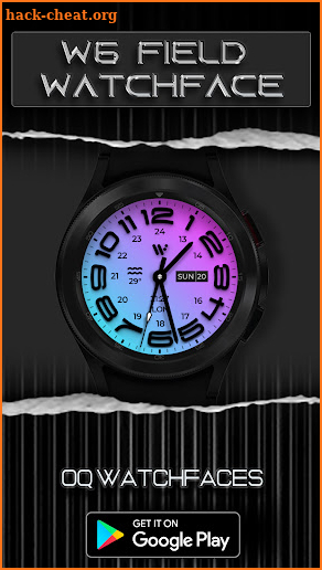 W6 Field Watch Face Wear OS 3 screenshot