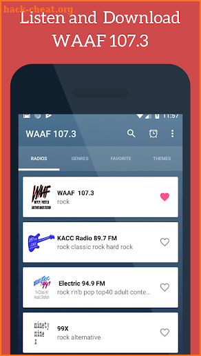 WAAF 107.3  Boston's Rock Station screenshot