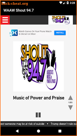 WAAW Shout 94.7 screenshot