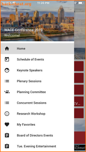 WACE Conference 2019 screenshot