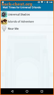 Wait Times Universal Orlando screenshot