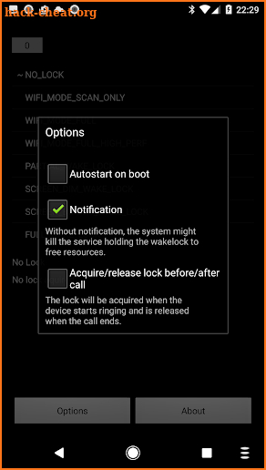 Wake Lock - PowerManager screenshot