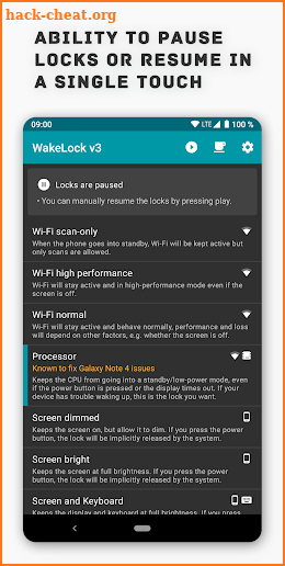 Wake Lock Revamp - PowerManager screenshot