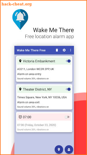 Wake Me There - GPS Alarm screenshot