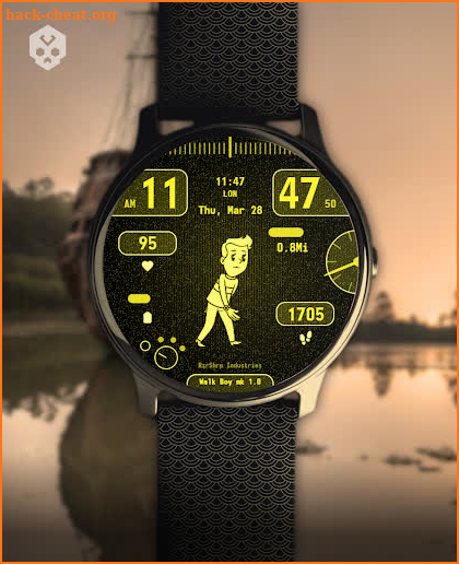 Walk Guy Stats Watch Face screenshot