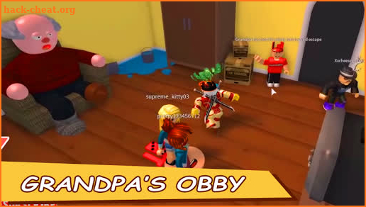 Walkthrough the Roblox Escape Grandpa's House Obby screenshot