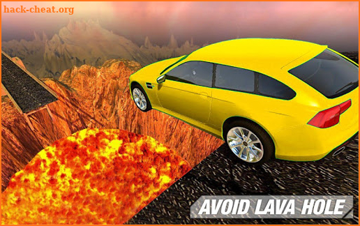 Wall Of Lava Volcano Cars 3D screenshot