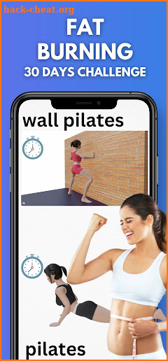 Wall Pilates workout at home screenshot