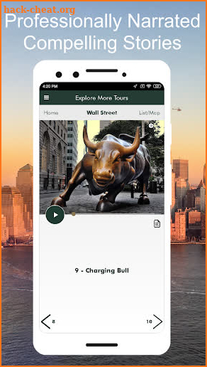 Wall Street NYC GPS Audio Tour screenshot