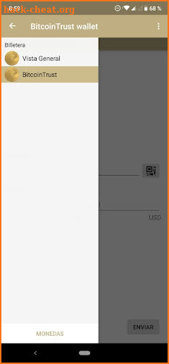 Wallet BitcoinTrust BCT Android 1.0 Native screenshot