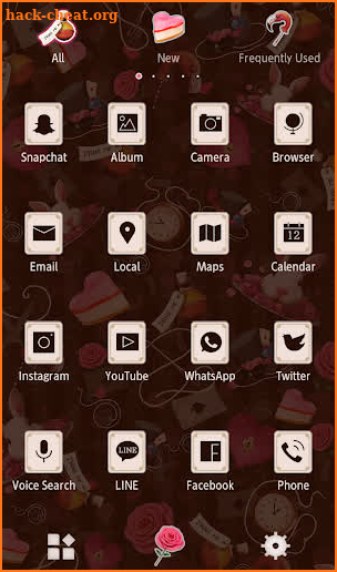 Wallpaper Dark Alice in Wonderland Theme screenshot