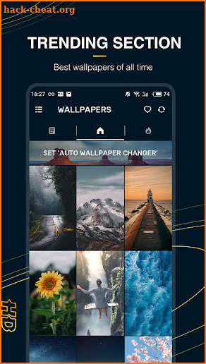 Wallpaper HD-Auto Wallpaper Changer screenshot