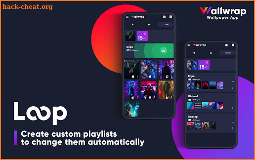 Wallwrap: Loop Backgrounds & 4K QHD FHD Wallpapers screenshot
