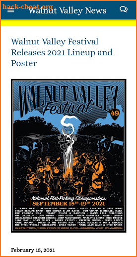 Walnut Valley Festival screenshot