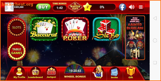 WantedSlots Casino screenshot