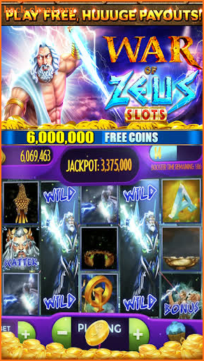 War of Zeus Vegas Online Casino Slots screenshot