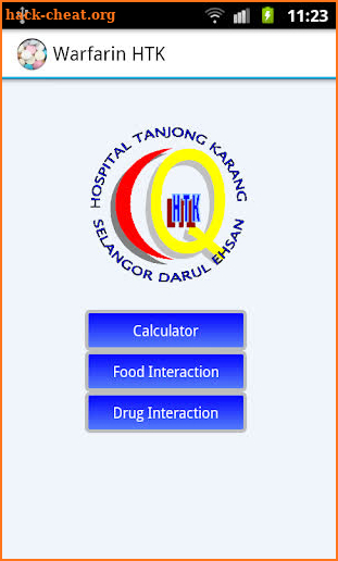 Warfarin Dosing HTK screenshot