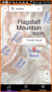 Wasatch Backcountry Skiing Map screenshot