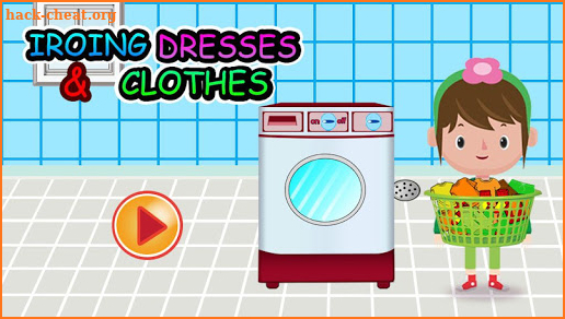 Washing and Ironing Clothes: Kids Laundry Game screenshot