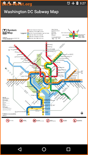 Washington DC Metro Map screenshot