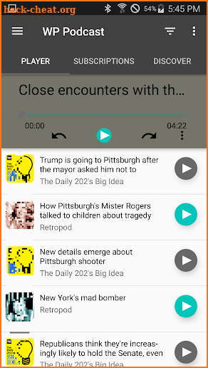 Washington Podcast screenshot