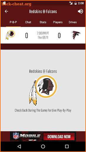 Washington Redskins screenshot