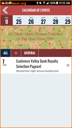 Washington State Apple Blossom Festival screenshot