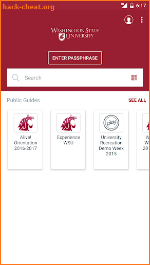 Washington State University screenshot