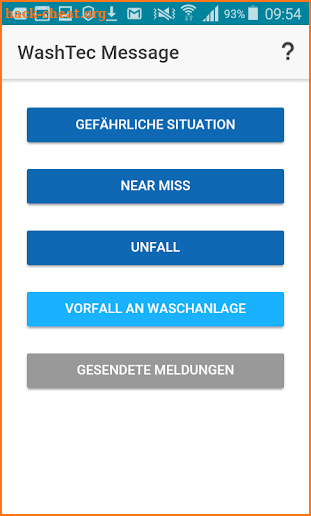 WashTec Message screenshot