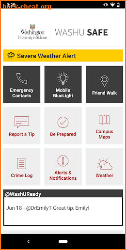 WashU Safe screenshot
