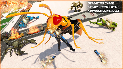 Wasp Robot Car Transform Game: Robot Games screenshot