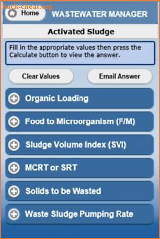 Wastewater Manager screenshot