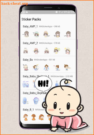 WAStickerApps Baby Sticker screenshot