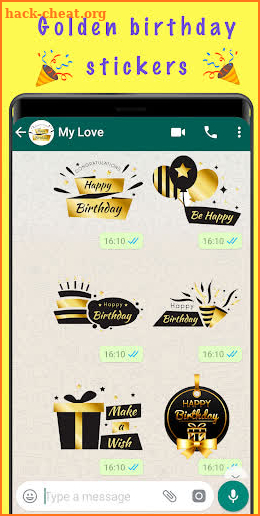 WAStickerApps Birthday 🎂 Happy Birthday Stickers screenshot