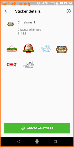 WAStickerApps Christmas Sticker Pack for WhatsApp screenshot