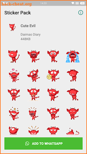 WAStickerApps - Cute Evil screenshot