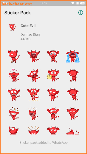 WAStickerApps - Cute Evil screenshot