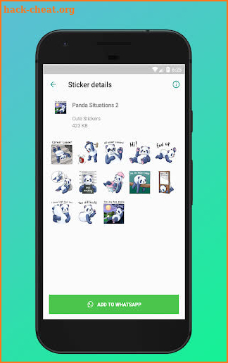 🐼  WAStickerApps Cute Panda Stickers for WhatsApp screenshot