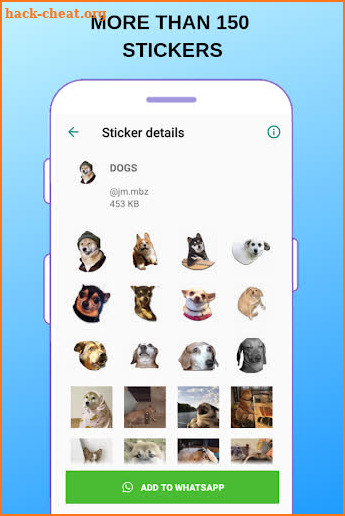 WAStickerApps Dogs Crazy screenshot