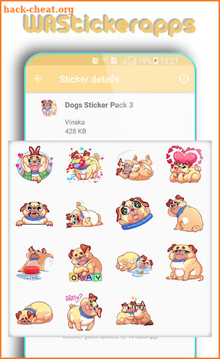 WAStickerApps: Dogs Sticker screenshot