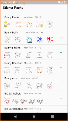 WAStickerApps Easter Bunny Sticker (Eng / Chinese) screenshot