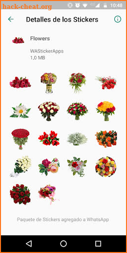 🌹🌺 WAStickerApps - Flowers screenshot