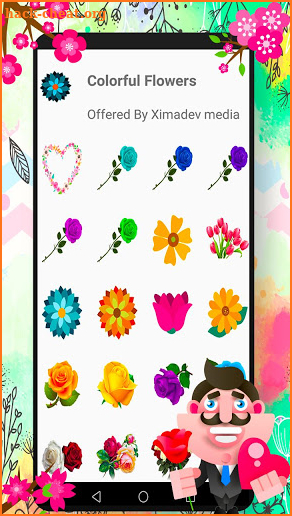 WAStickerApps - Flowers Stickers screenshot