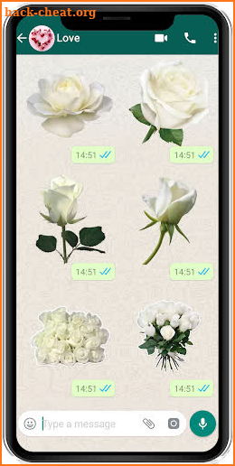 WAStickerApps flowers stickers and Roses stickers screenshot