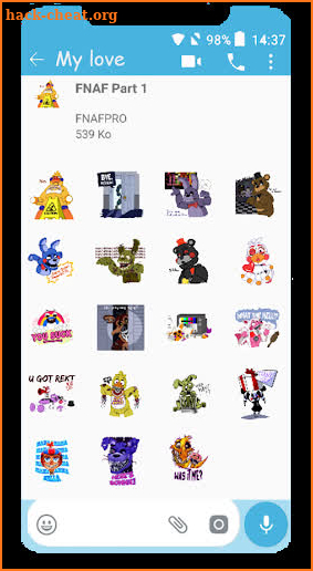 WAStickerApps Fnaf for WhatsApp screenshot