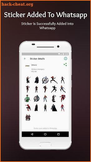 WAStickerApps for Avengers screenshot