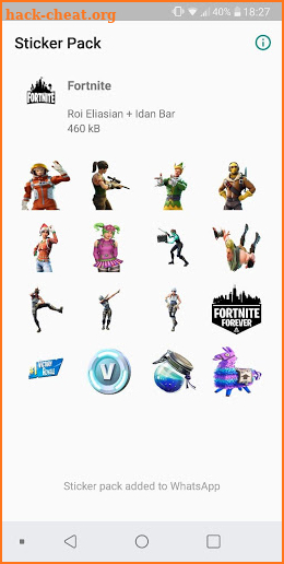 WAStickerApps - Fortnite Stickers screenshot