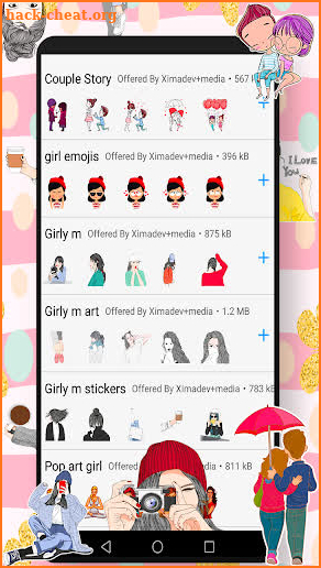 WAStickerApps Girly m screenshot