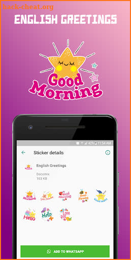 WAStickerApps - Greetings (Multi Language) screenshot